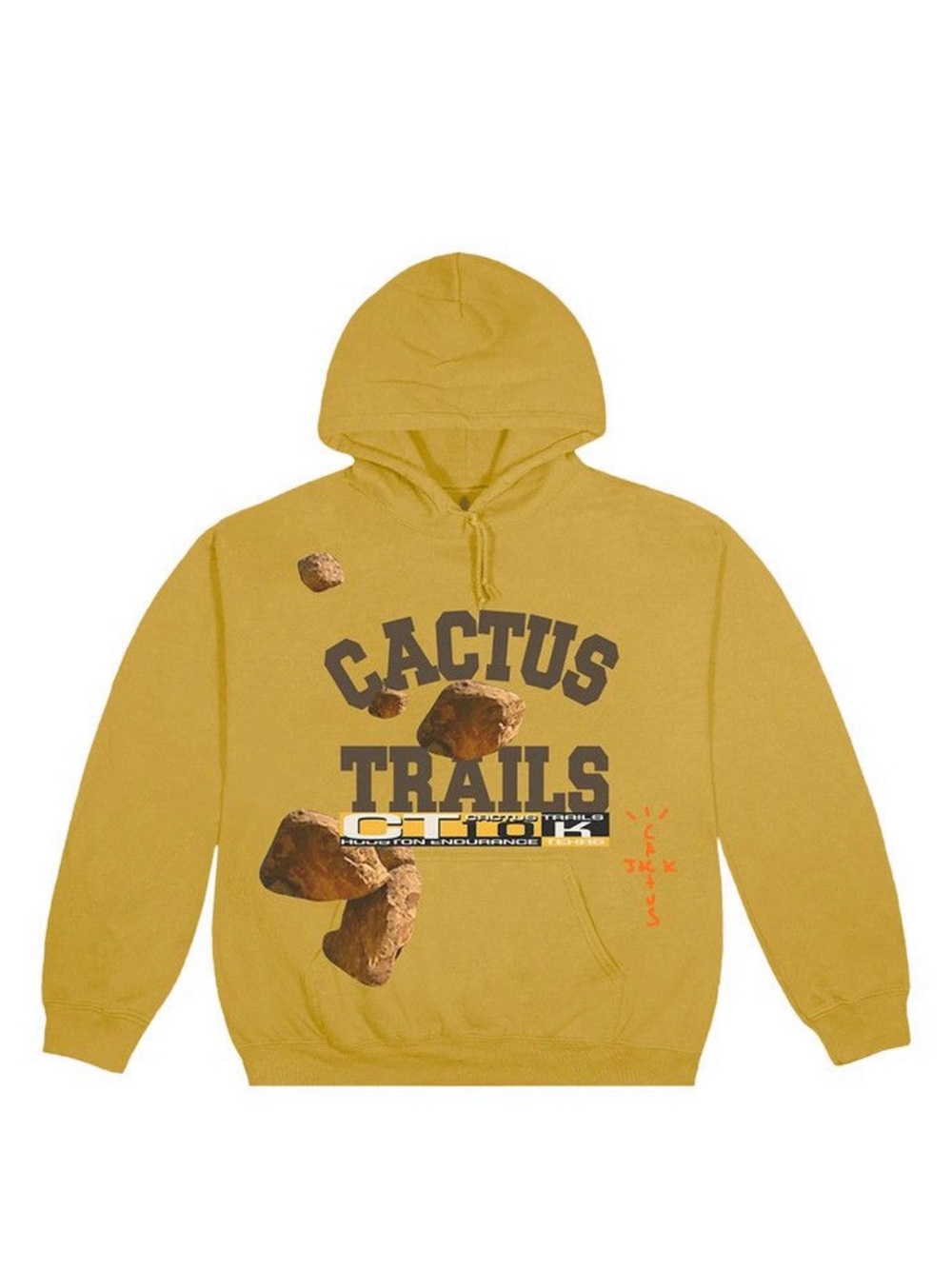 Travis Scott Mustard Yellow Cactus Trails Crewneck Hoodie